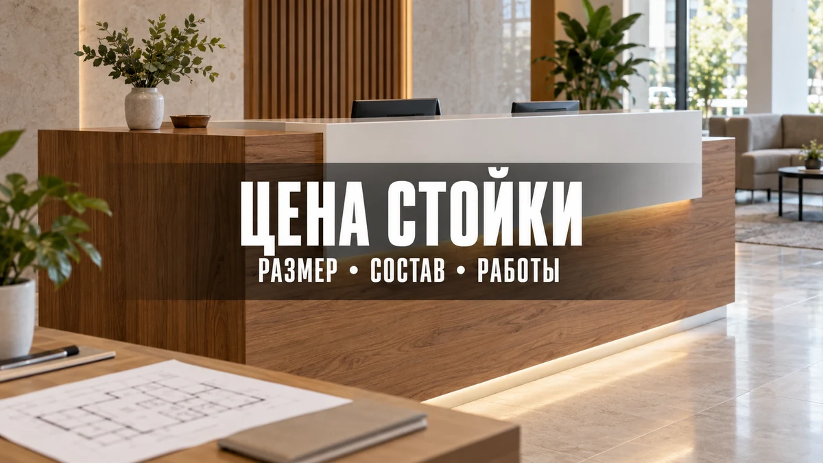 Рабочий проект стойки ресепшн и смета с выделенными параметрами конфигурации