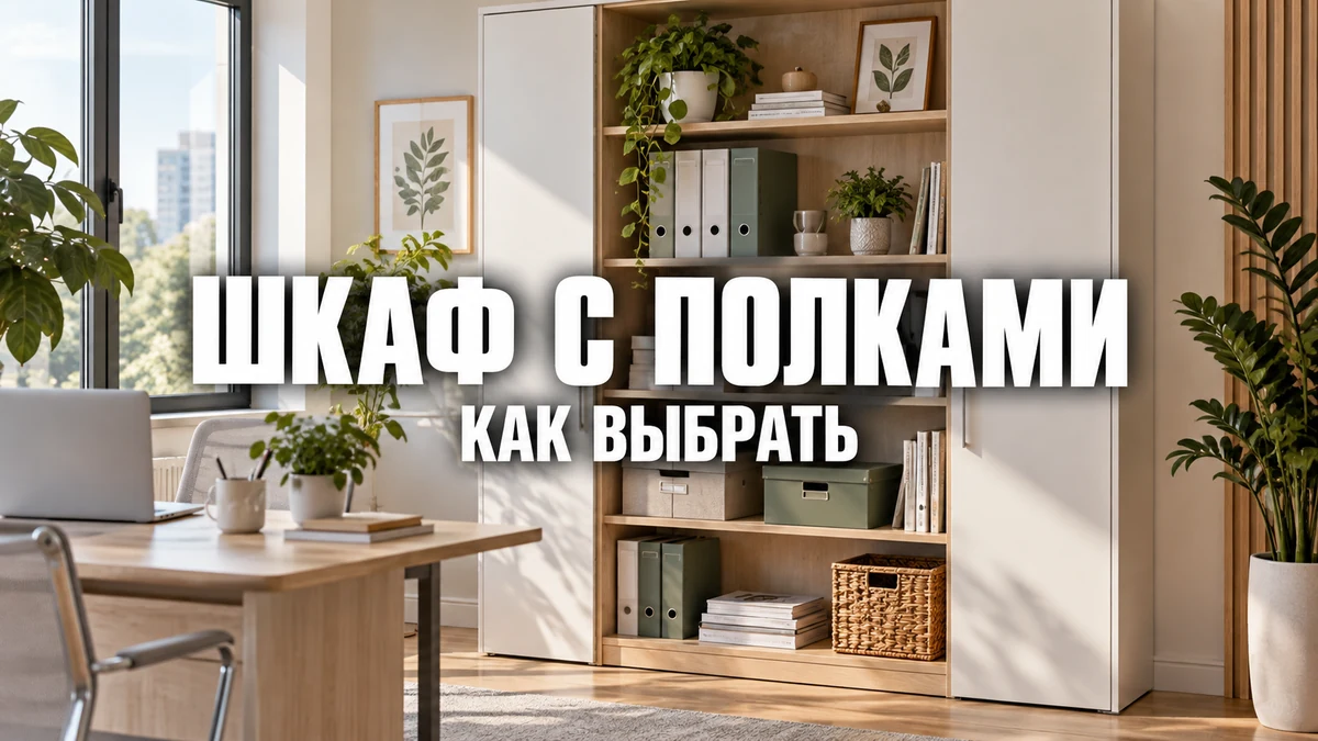 Офисный шкаф с полками и коробками разной высоты для документов и принадлежностей